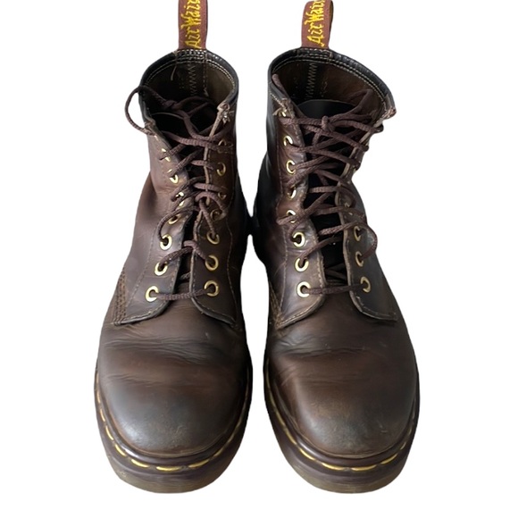 Dr. Martens Shoes - Dr. Martens Women’s 1460  8 hole Brown Distressed Boots